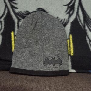 DC Comics Gray and Black Batman Beanie Hat